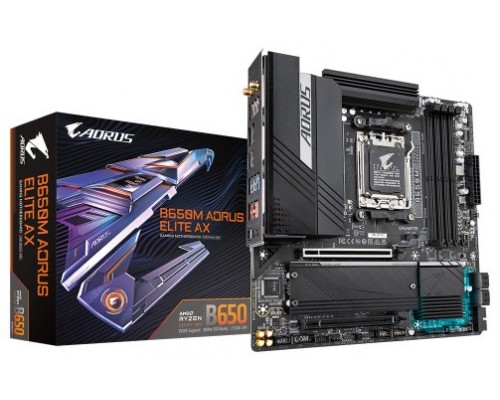 PLACA BASE GIGABYTE B650M AORUS ELITE AX AM5 ATX 4XDDR5